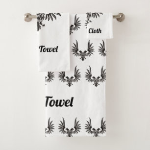 Adler mit zwei Köpfen Badetuch Set