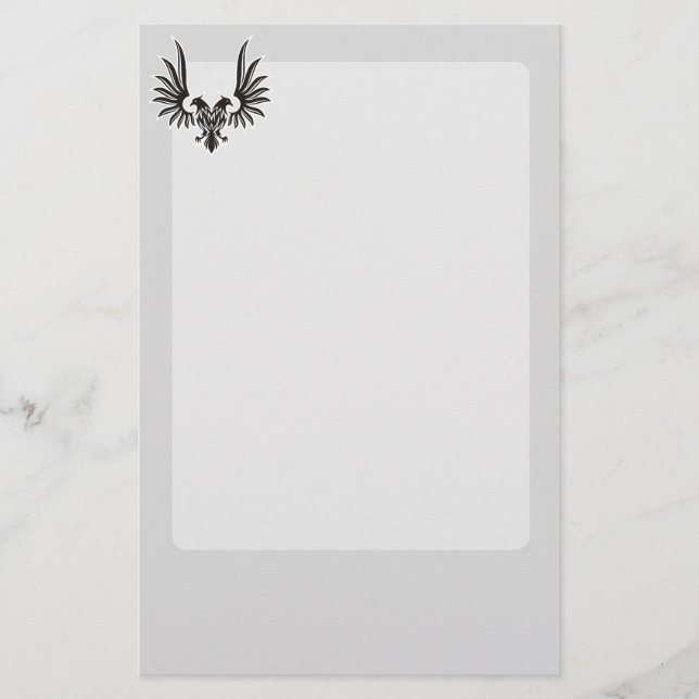 Adler mit zwei Köpfen Briefpapier (Vorderseite)