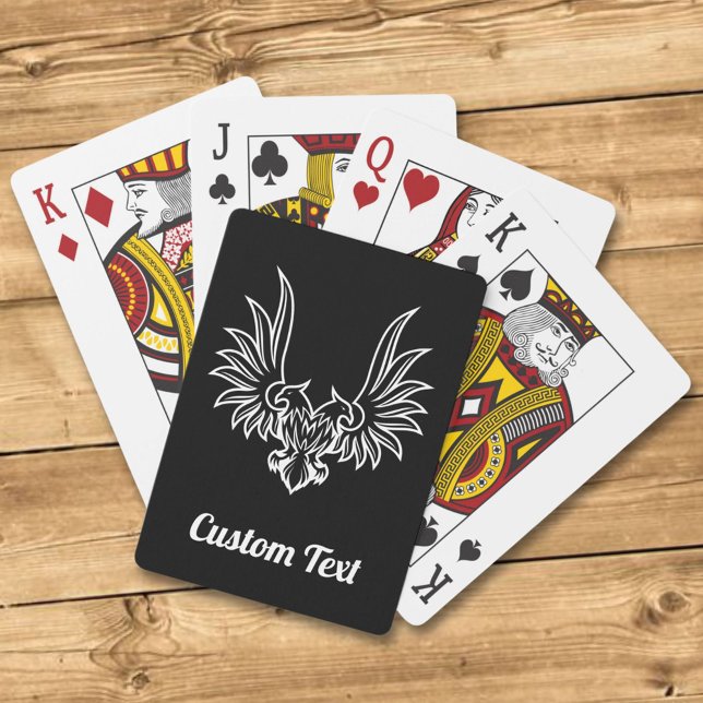 Adler mit zwei Köpfen, die Karten spielen Spielkarten (Von Creator hochgeladen)