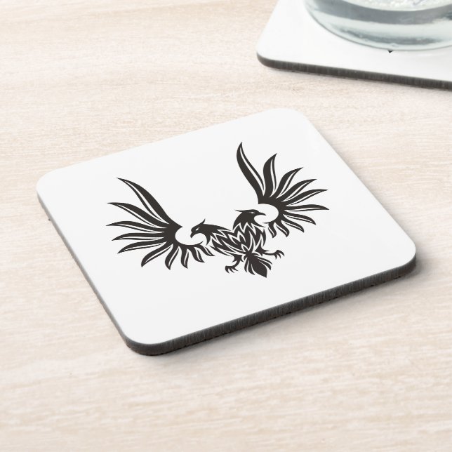 Adler mit zwei Köpfen Getränkeuntersetzer (Linke Seite)