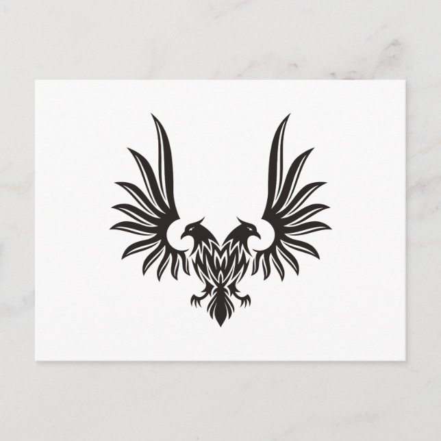 Adler mit zwei Köpfen Postkarte (Vorderseite)