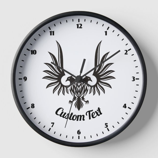Adler mit zwei Köpfen Wall Uhr (Vorderseite)
