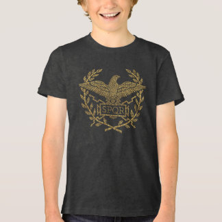 Adler-Mosaik-Emblem des Römischen Reiches Tri-Blend Shirt