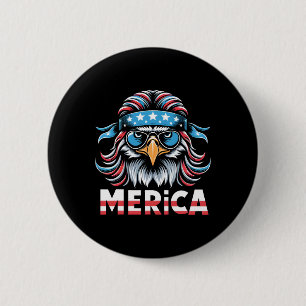 Adler-Mullet-Sonnenbrille Merica USA-Amerikanische Button