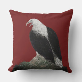 Adler personalisieren Text Kissen