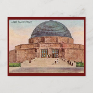 Adler Planetarium, Chicago 1933 Vintag Postkarte