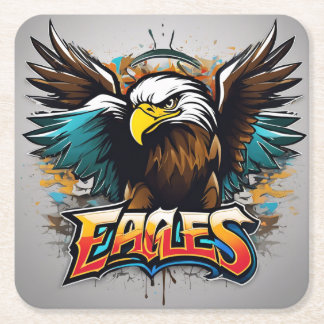 Adler Rechteckiger Pappuntersetzer