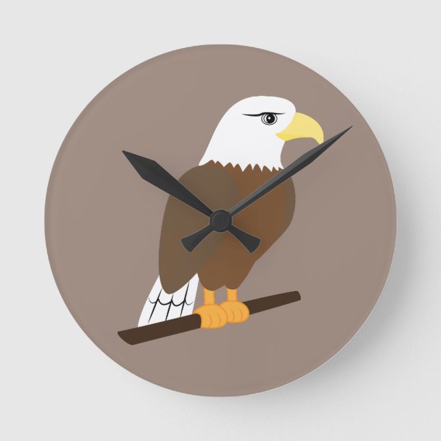 Adler Runde Wanduhr (Vorderseite)