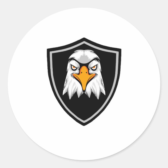 Adler Runder Aufkleber (Vorderseite)