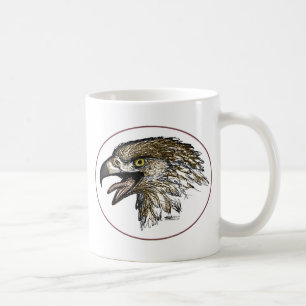 Adler schreit kaffeetasse