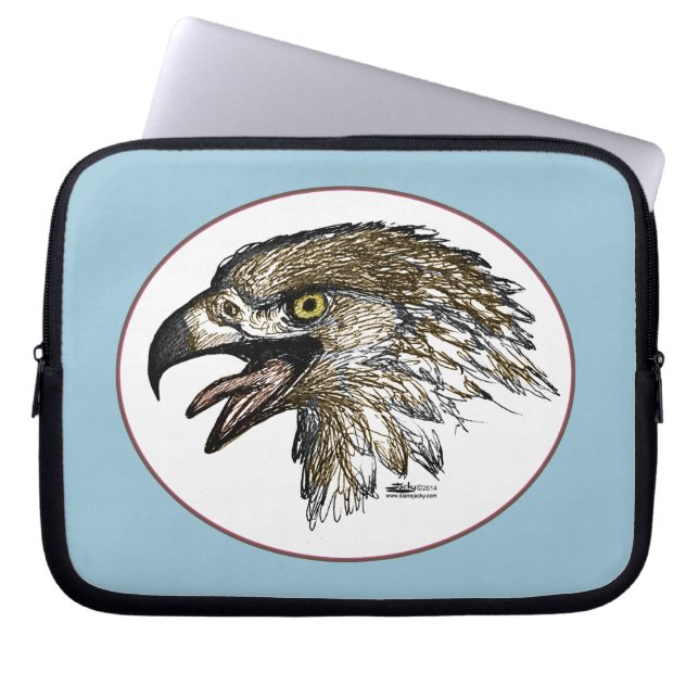 Adler schreit laptopschutzhülle (Vorderseite)