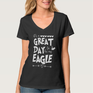 Adler Schul-Sport Fan-Team-Geist-Maskottchen T-Shirt