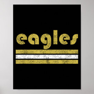 Adler Schulgeist Pep Rallye Spiel Sport Gold Poster