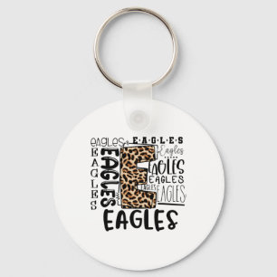 Adler Schulmaskottchen Leopard Plaid - Zur Schule Schlüsselanhänger