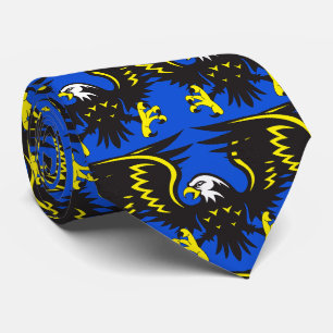 Adler Schwarz Football Basketball Baseball Schlips Krawatte