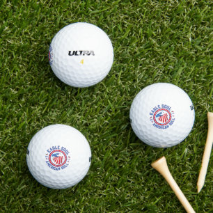 Adler-Seele Amerikanische Rolle 4. Juli-Feier Golfball