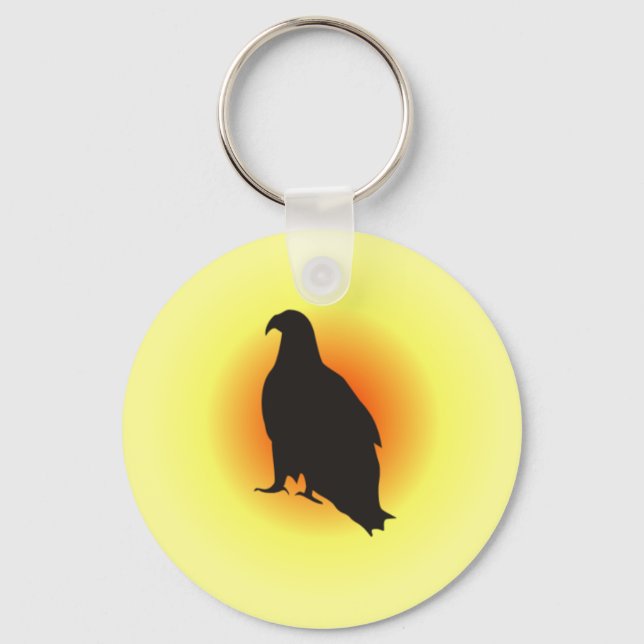 Adler Silhouette Schlüsselanhänger (Vorderseite)