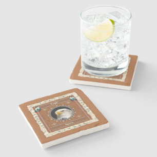 Adler-Spirit-Marmor-Untersetzer Steinuntersetzer