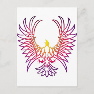 Adler steigt, schluckig postkarte