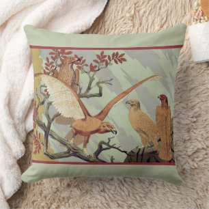 Adler, Tierdekoration Jugendstil-Design Kissen