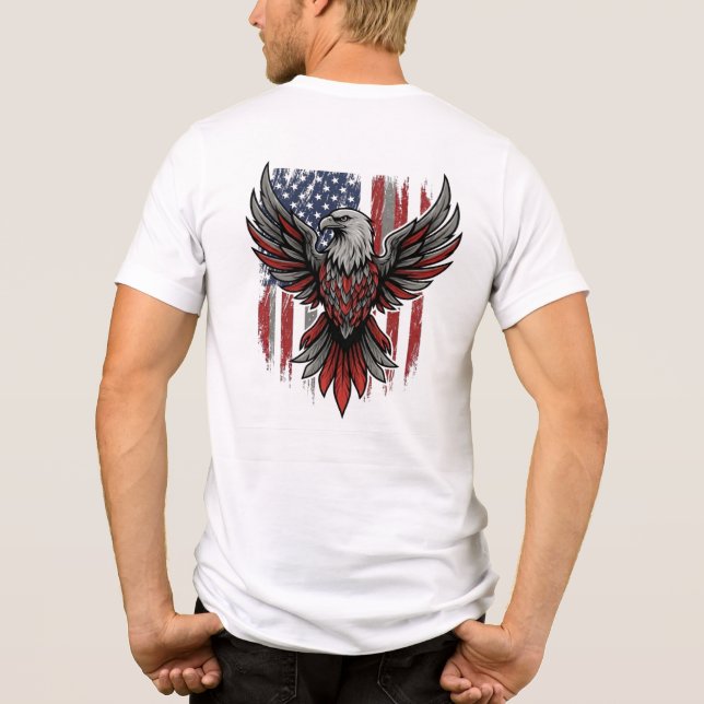 Adler Tri-Blend Shirt (Rückseite)
