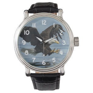 Adler über Ansatz Armbanduhr