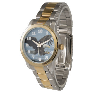 Adler über Ansatz Armbanduhr