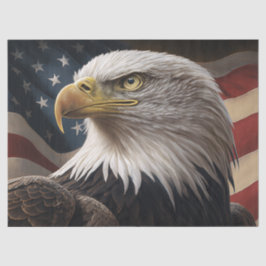 Adler und amerikanische Flagge Großgröße Seidenpapier