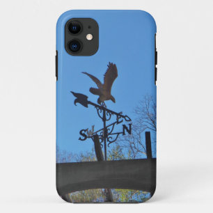 Adler- und Arrow-Wetter-Blauer-Skiern iPhone 11 Hülle