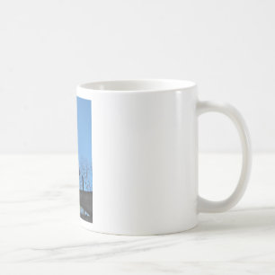 Adler- und Arrow-Wetter-Blauer-Skiern Kaffeetasse