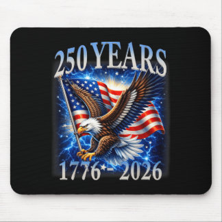 Adler und Flagge 250 Jahre 1776-2026 250. Geburtst Mousepad