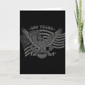 Adler und Flagge 250 Jahre 1776-2026 250. Karte