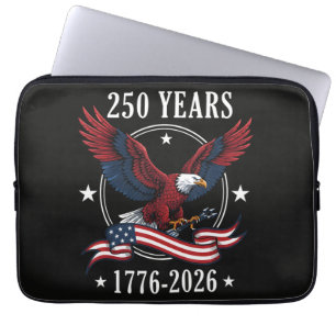 Adler und Flagge 250 Jahre 1776-2026 250. Laptopschutzhülle