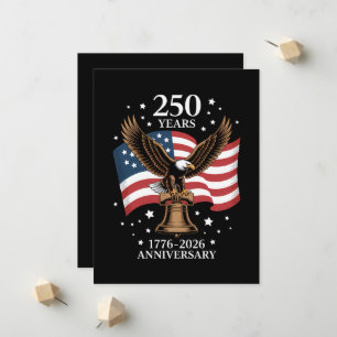 Adler und Flagge 250 Jahre Amerika 1776-2026 Ankündigung