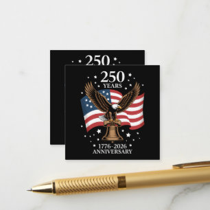 Adler und Flagge 250 Jahre Amerika 1776-2026 Begleitkarte