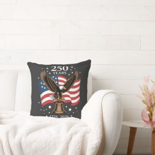 Adler und Flagge 250 Jahre Amerika 1776-2026 Kissen