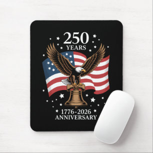 Adler und Flagge 250 Jahre Amerika 1776-2026 Mousepad