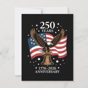 Adler und Flagge 250 Jahre Amerika 1776-2026 Save The Date
