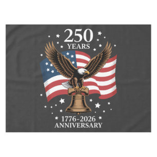 Adler und Flagge 250 Jahre Amerika 1776-2026 Tischdecke