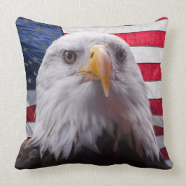 Adler und Flagge Kissen