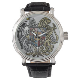 Adler und Löwe Sigla Black Silver | Überwachung Armbanduhr