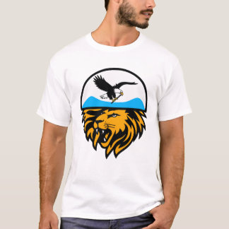 Adler- und LöwenEmblem T-Shirt