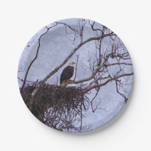 Adler und Nestschmerzen Pappteller