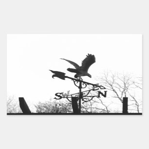Adler und Pfeil Rechteckiger Aufkleber