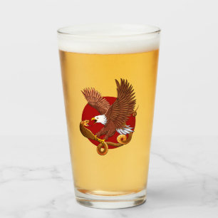 Adler und Schlange Glas