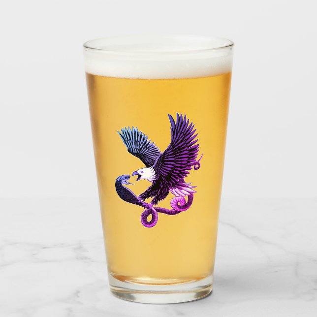 Adler und Schlange Glas (Vorne (Gefüllt))