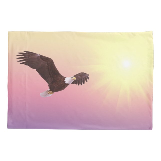 Adler und Sonne Kissenbezug (Rückseite)
