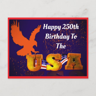 Adler USA 250. Geburtstag Postkarte