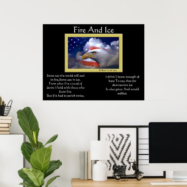 Adler von Feuer und Eisvogel 4. Juli Poster 10 (Heimbüro)