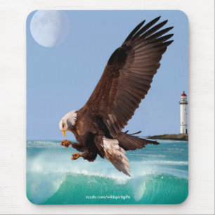 Adler, Waves & Lighthouse Mousepad